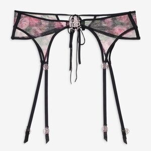 For Love & Lemons Ciara Garter Belt Size XSXS / Black